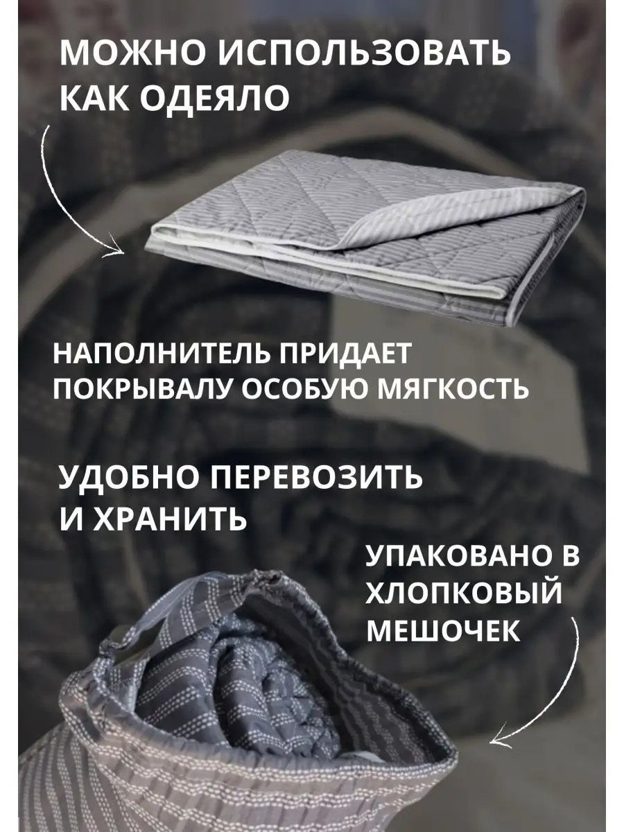 Стеганое покрывало на кровать 220 х 240 хлопок Икеа